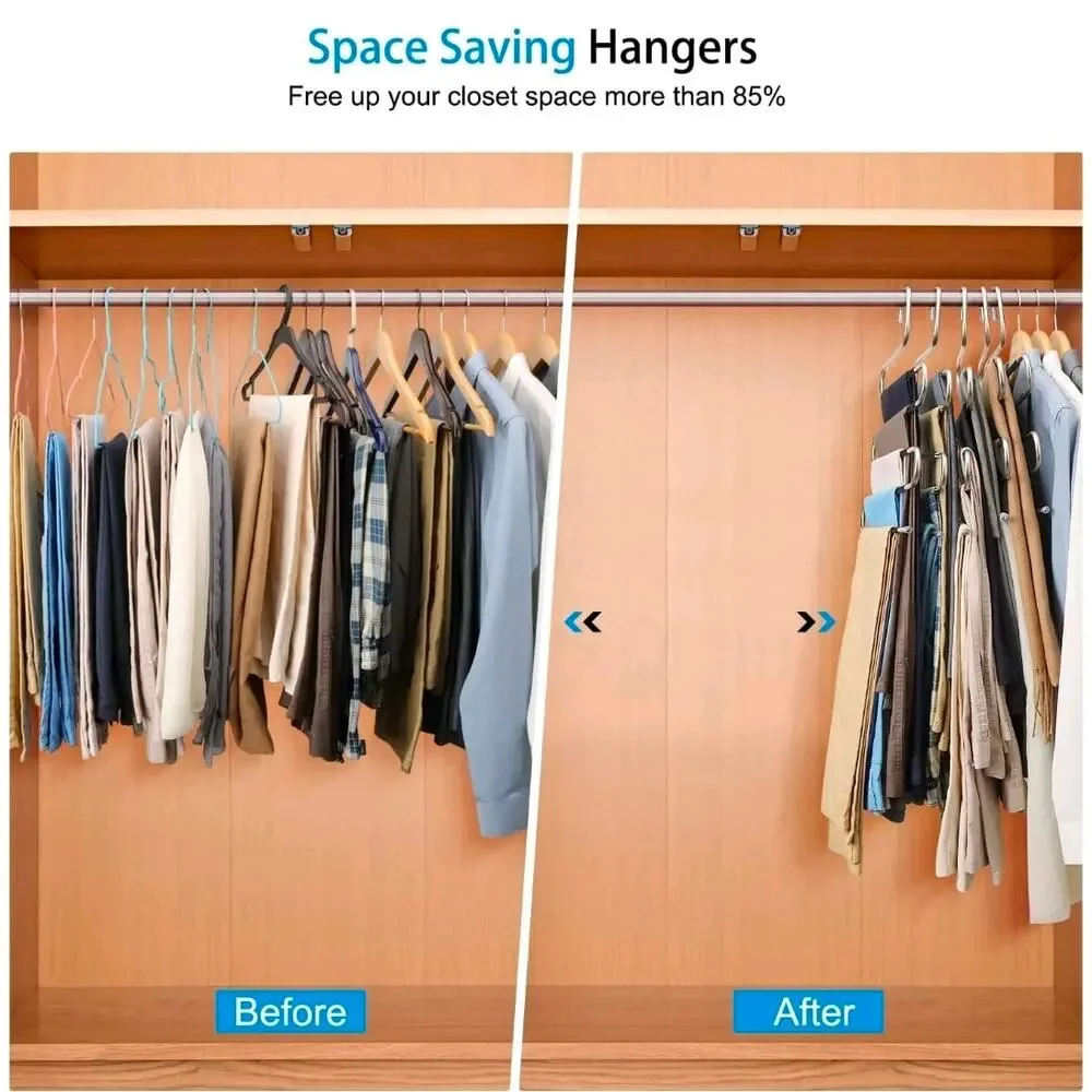 Pants‎ Hangers - Space Saving, 3Pack, Jeans Hangers